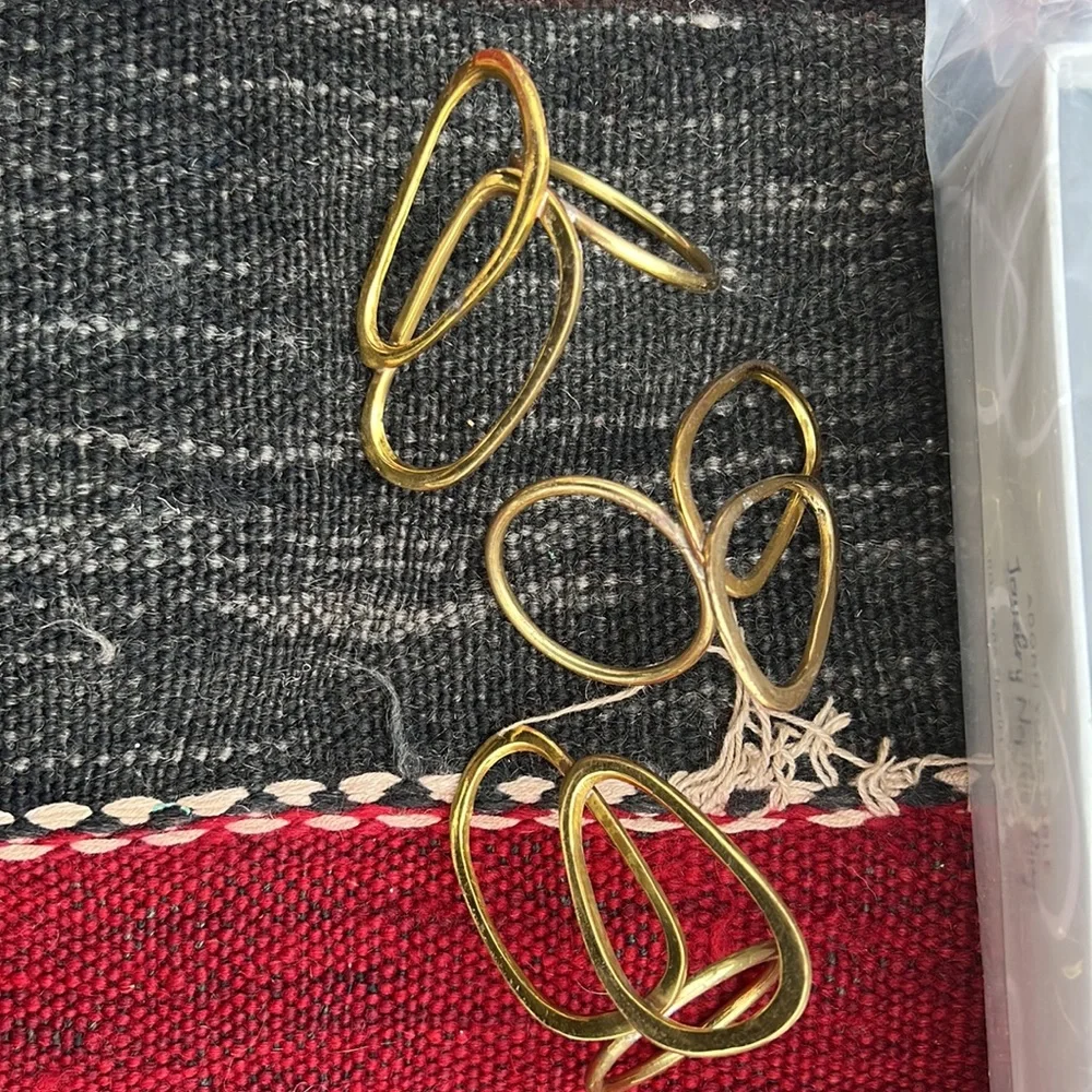 West Elm Jewerly knapkin rings 24 in box with tags- 4 out of box